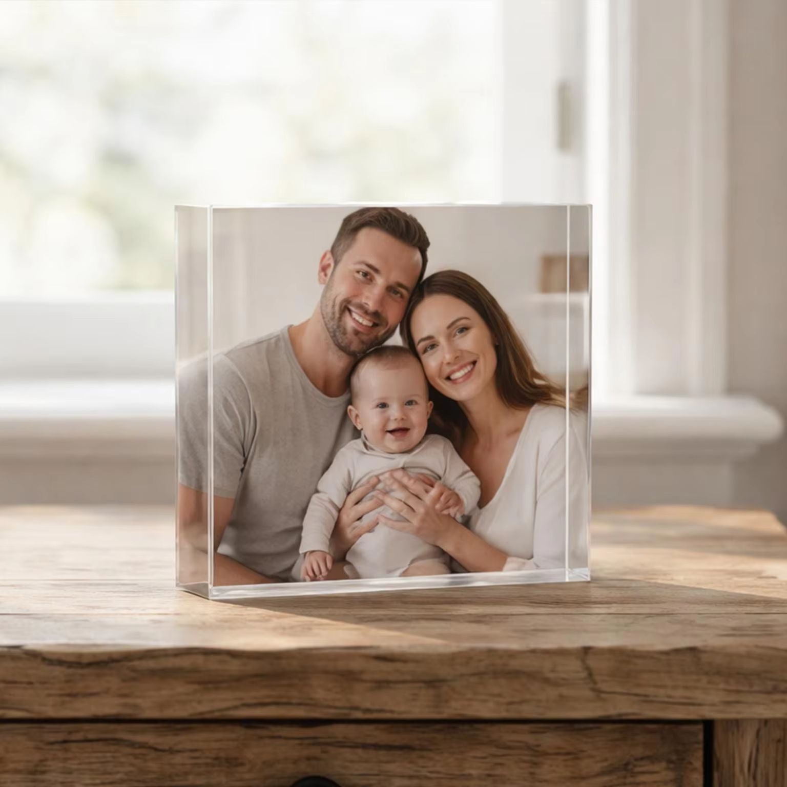 Photo Acrylic Block - Blok Foto Persahabatan Kustom, Bingkai Foto