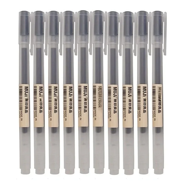6/8 Buah/Set Pena Gel MUJIs Hi - Muji Stationery Gel Pen ulasan dan harga
