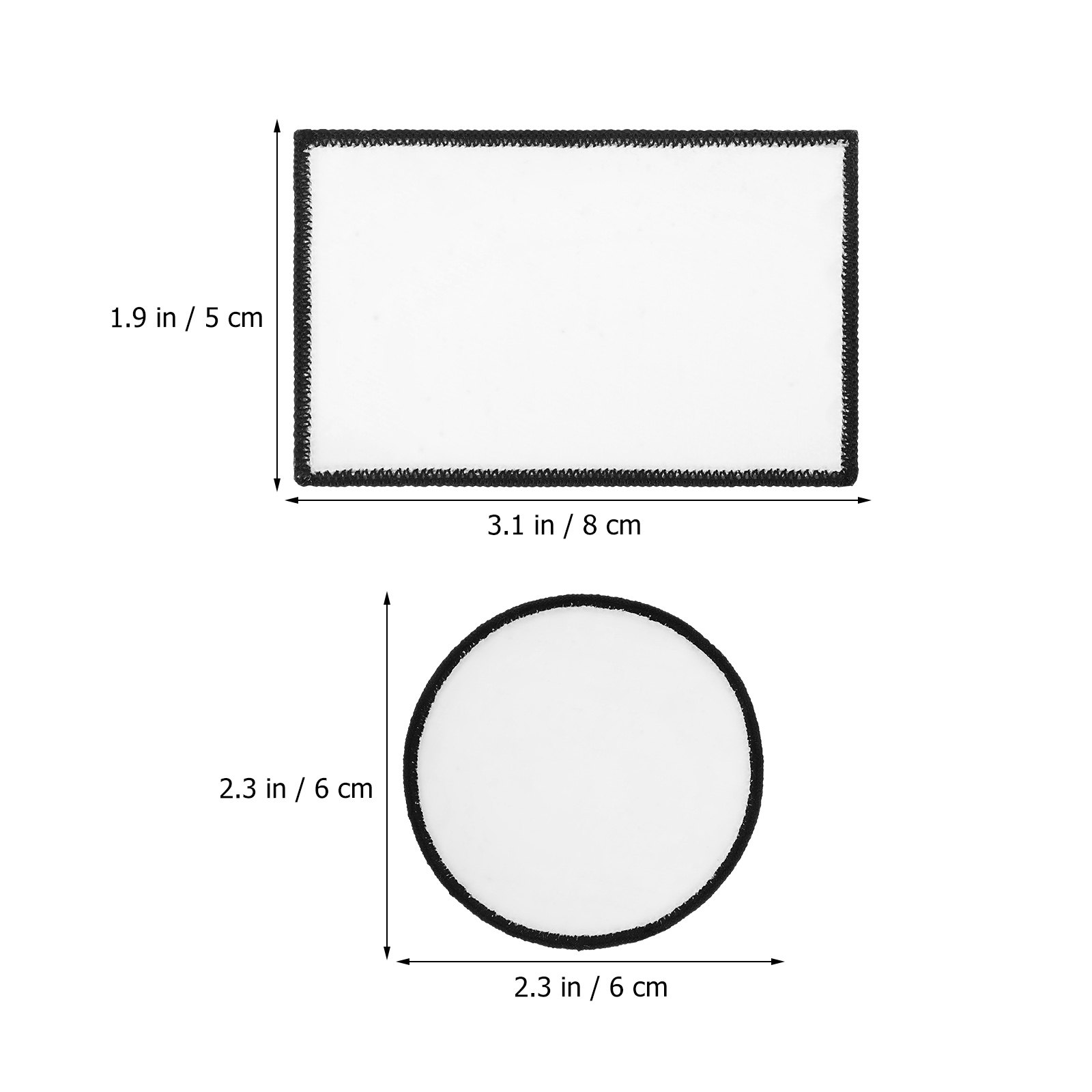 30Pcs Patch Besi Kosong untuk  - Hat Sublimation Blank ulasan dan harga