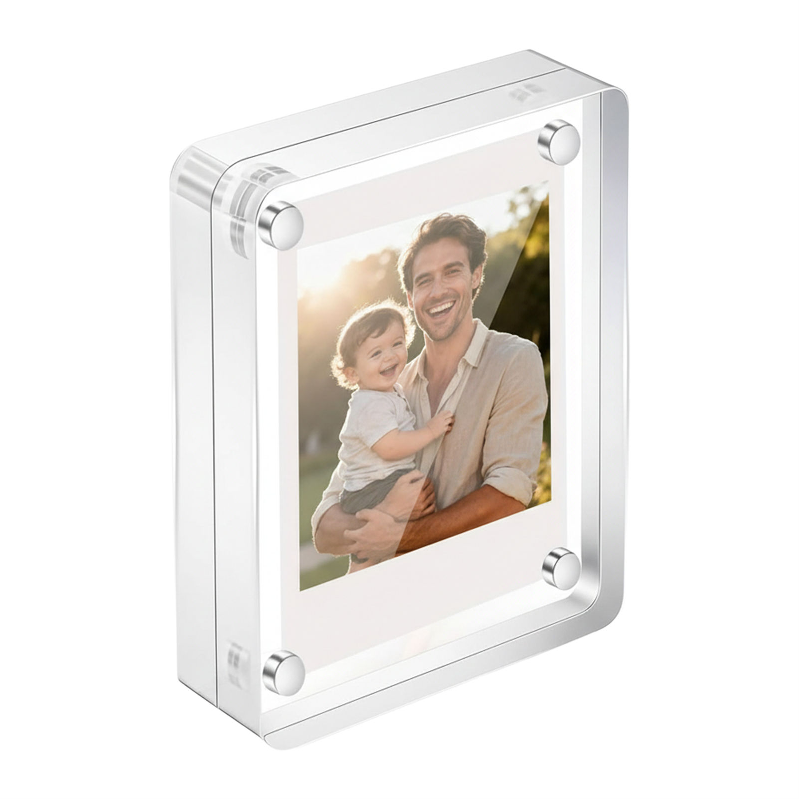 Bingkai Foto Akrilik Magnetik  - Photo Acrylic Block ulasan dan harga